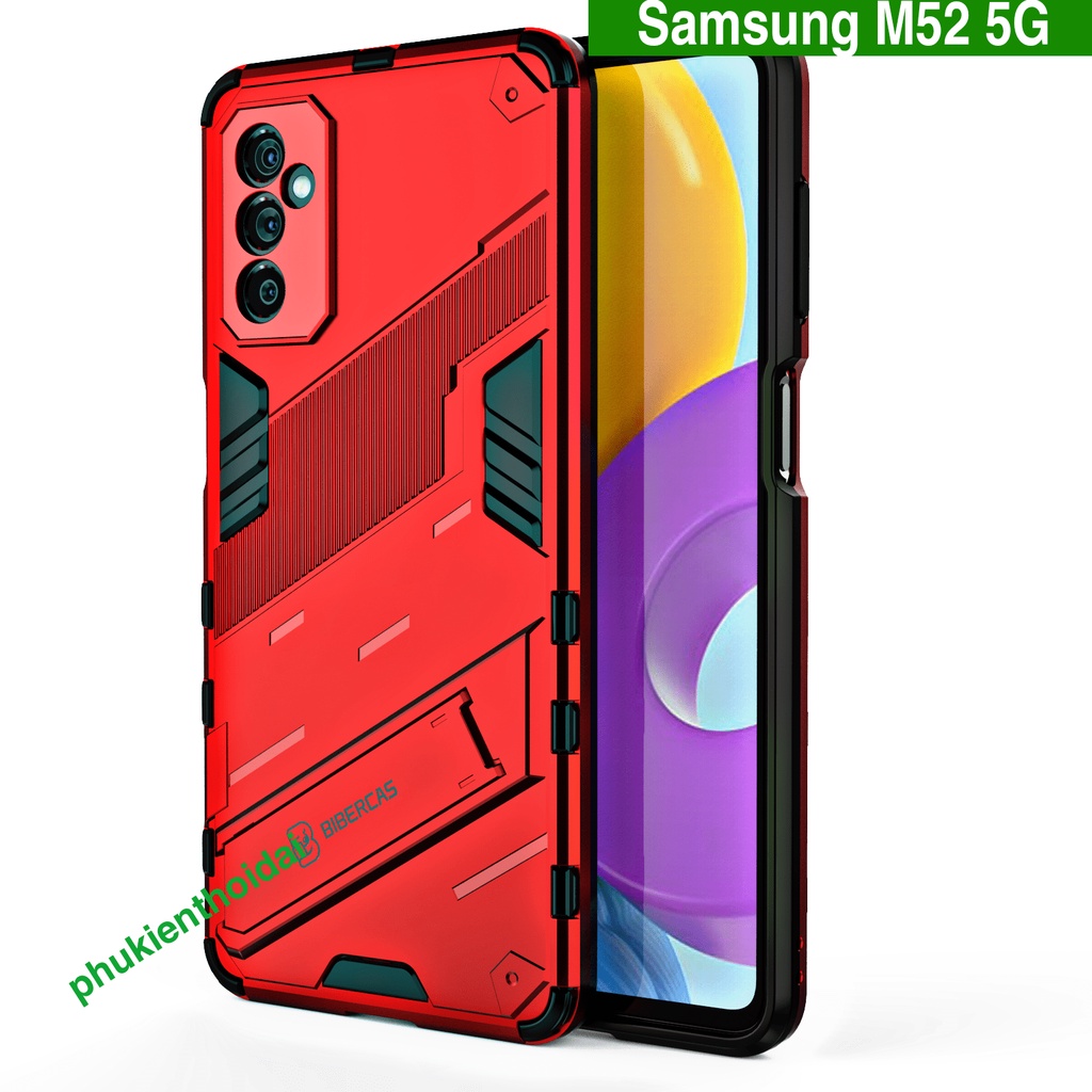 Ốp lưng Samsung M52 5G Iron Man Ver 2 chống sốc giá đỡ mặt lưng xem phim thời trang cao cấp