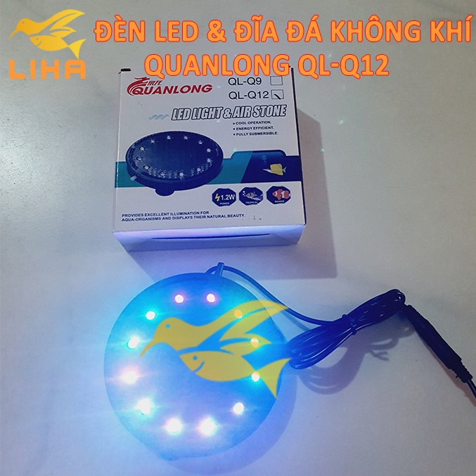 Sủi Đĩa Tích Hợp Led Đổi Màu Q12 - Sủi Dĩa Cho Bể Cá