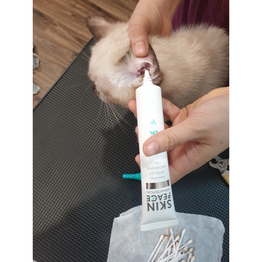 Vệ sinh tai chó mèo gel rửa tai Himalayan 5g, dung dịch skin peace khử mùi tai Con Mèo Xiêm shop