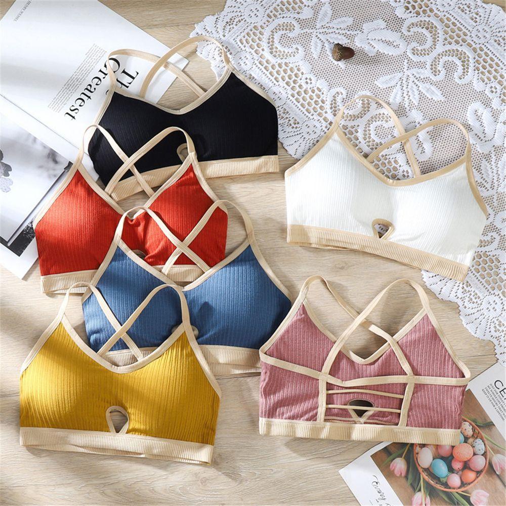 Áo Bra Dệt Kim Chống Sốc Thiết Kế Lỗ Lưới Thời Trang Quyến Rũ Cho Nữ