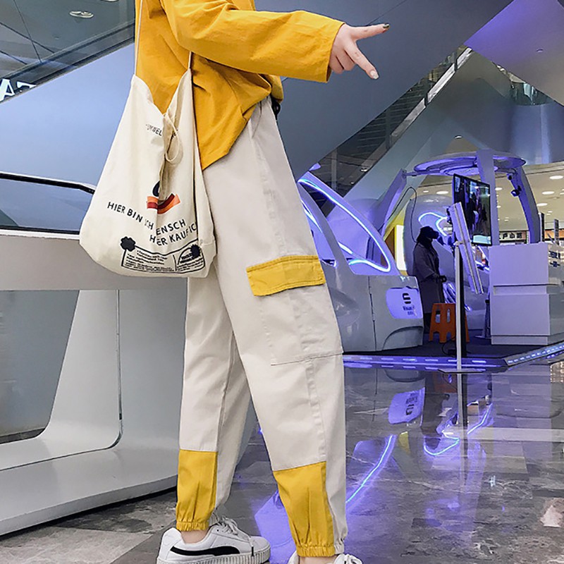 Quần thể thao dài thiết kế nhiều túi thời trang thoải mái cho nữ