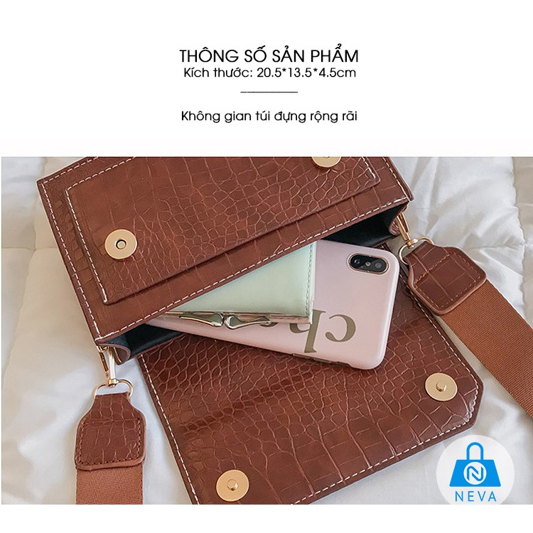[Hàng mới] Túi Nữ Văn Da Rắn Thanh Lịch, Trẻ trung NEVA186