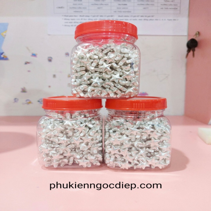 Kẹo hình sao màu vàng Lọ 125g