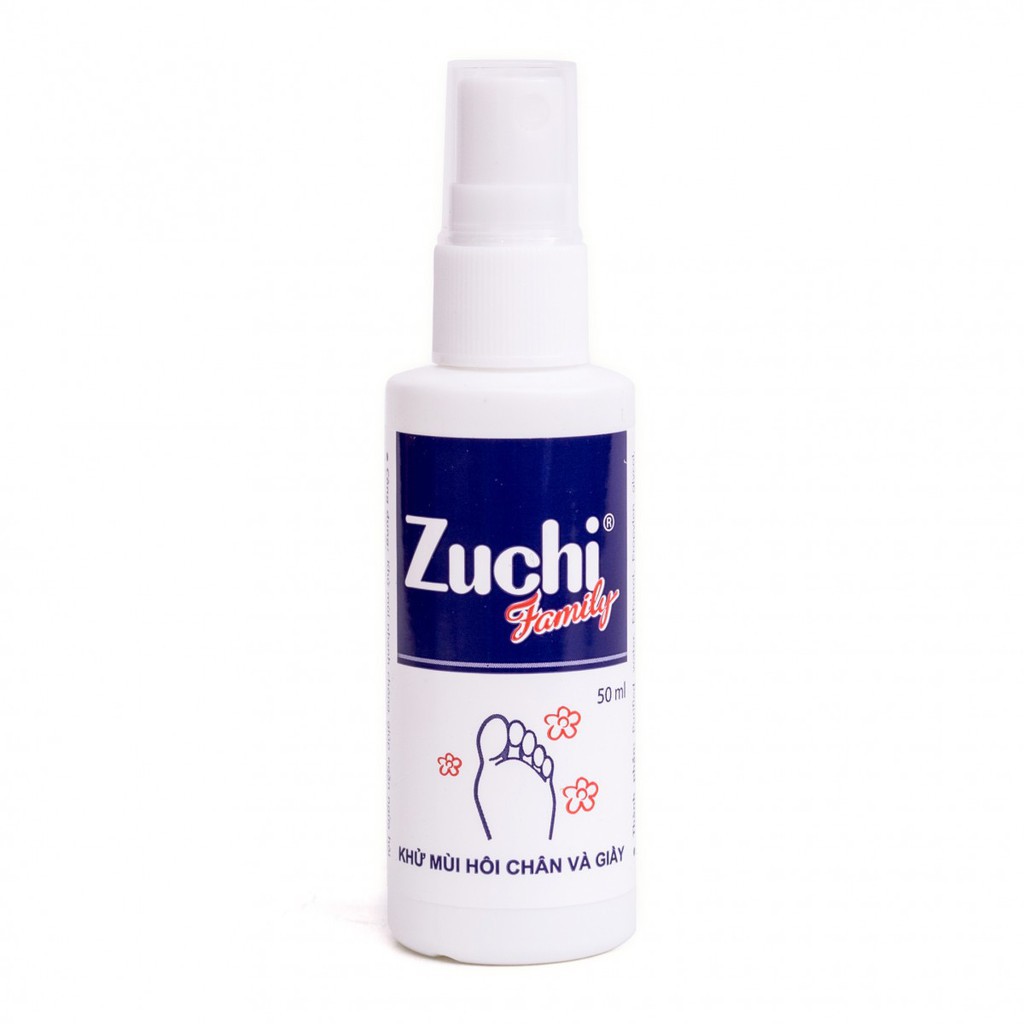 Xịt khử mùi hôi 2 trong 1 Zuchi Family khử mùi hôi chân và hôi giày hiệu quả lọ 50ml - XZ2 02