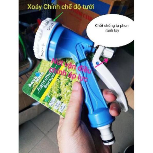 Đầu Vòi Súng Xịt Phun Nước Tưới Cây, Tưới Hoa Aquamate Nhập Khẩu Kiểu Nhật