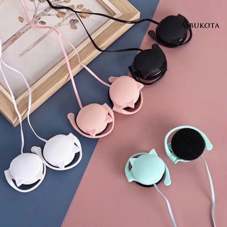 Tai Nghe Có Mic Hình Mèo Hoạt Hình Dễ Thương Cho Điện Thoại / Pc