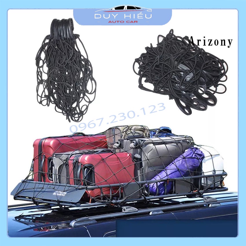Lưới trùm hàng hóa nóc xe ô tô hoặc trùm hàng hóa xe bán tải kích thước 120*80 không tính móc có thể co giãn