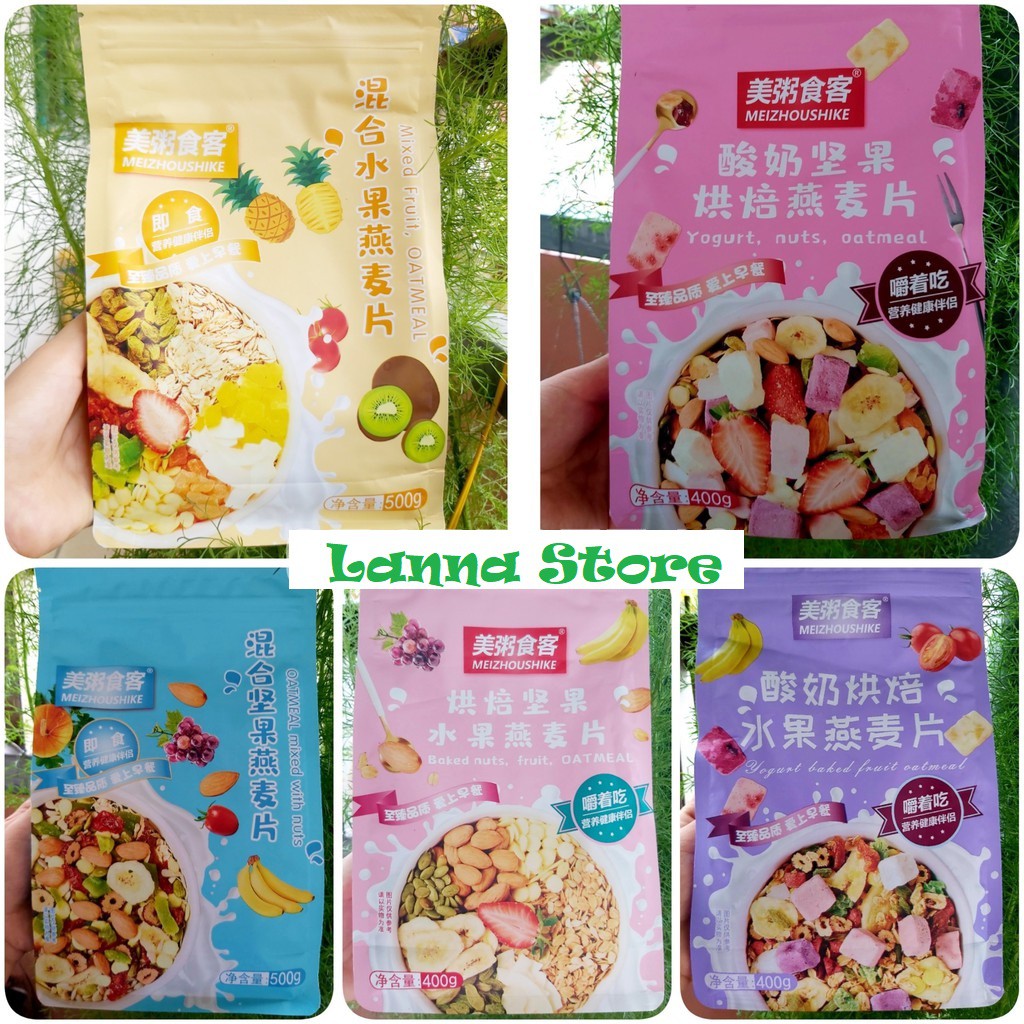 [20 Loại] Ngũ cốc sữa chua mix hạt, hoa quả YOGURT FRUIT OATMEAL ngon tuyệt | BigBuy360 - bigbuy360.vn