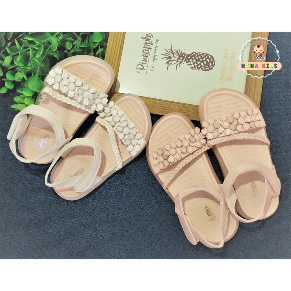 Giày Sandal Bé Gái ♥ FREESHIP ♥ Dép Quai Hậu Cho Bé Đế Mềm Chống Trơn Họa Tiết Hoa Đan Dây Chéo Siêu Xinh Size 21 - 30