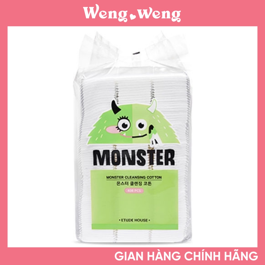 Bông tẩy trang 408 miếng Monster Cleansing Cotton