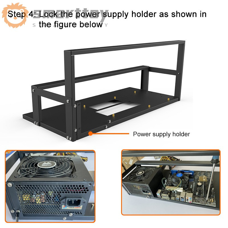 Khung Gắn Bo Mạch Chủ Cho Máy Đào Tiền Ảo 6-8 Gpu | BigBuy360 - bigbuy360.vn