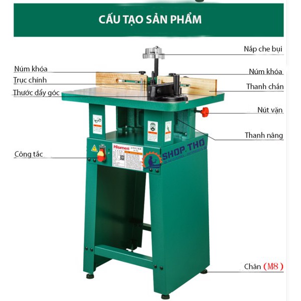 Máy tupi trục đứng Hisimen H1701
