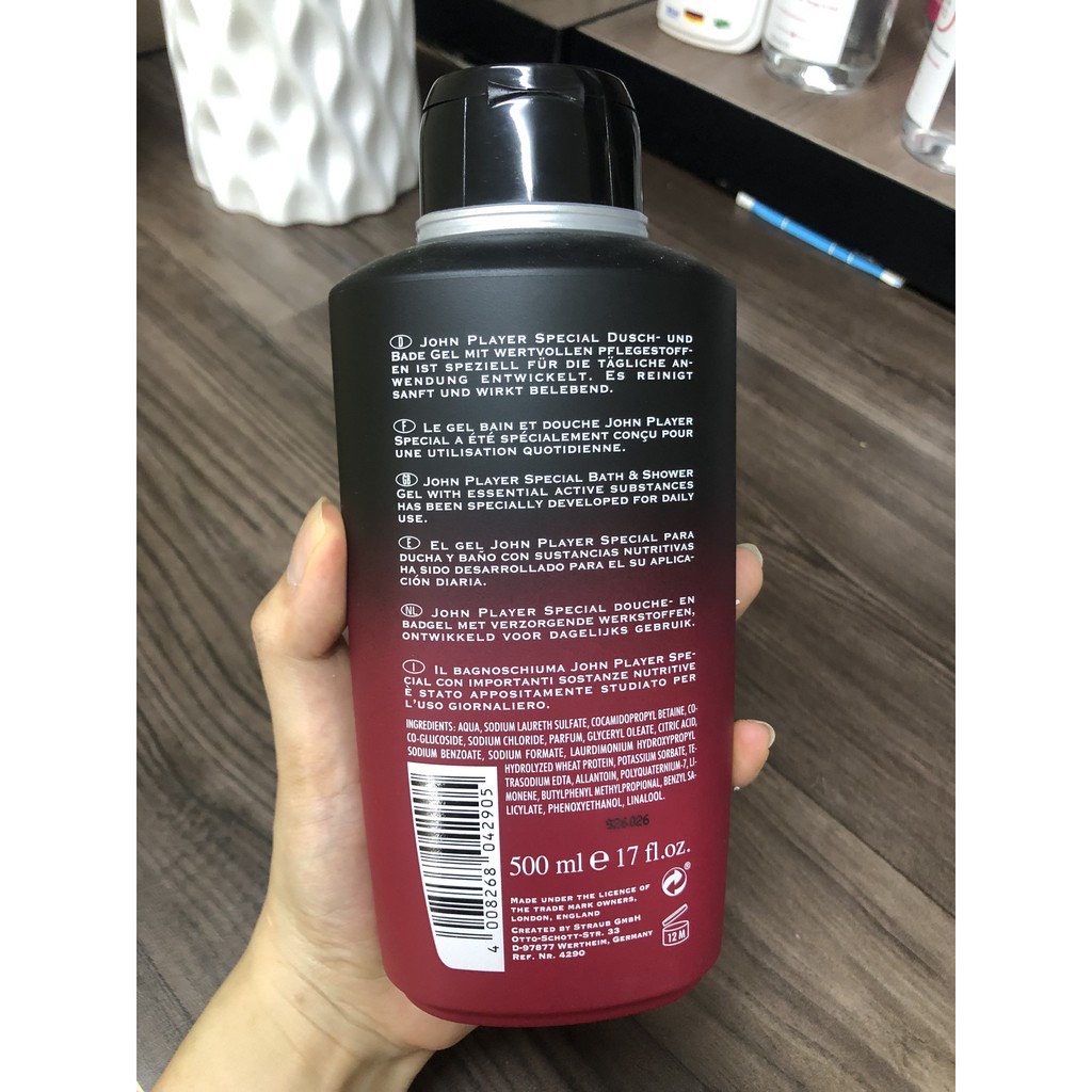 Sữa Tắm John Player Special Be Red - 500ml - JOHN PLAYER SPECIAL – ĐẲNG CẤP PHÁI MẠNH [ Hàng Đức ]