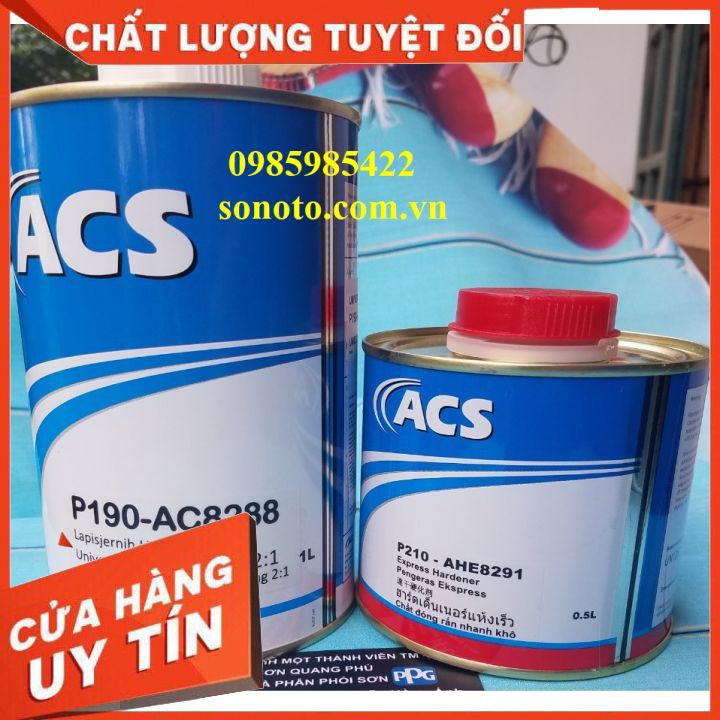 Dầu Bóng 2K ACS nhập khẩu ( Sơn oto - Xe máy ) keo bóng 2K đã bao gồm chất đông cứng