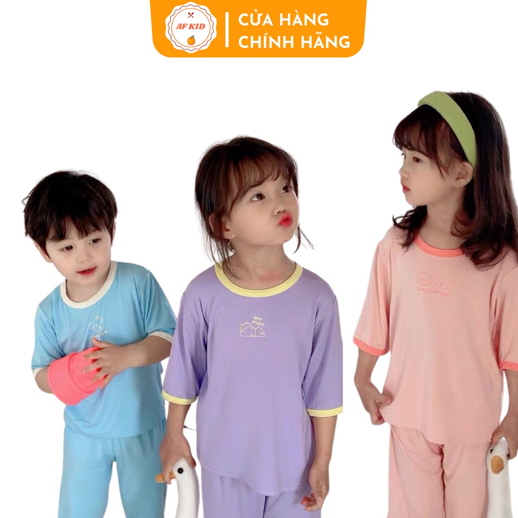 Bộ Quần Áo Trẻ Em Minky Mom Lửng Lovely Nhiều Màu Cho Bé Chất Thun Lạnh Siêu Mềm Mịn Mát