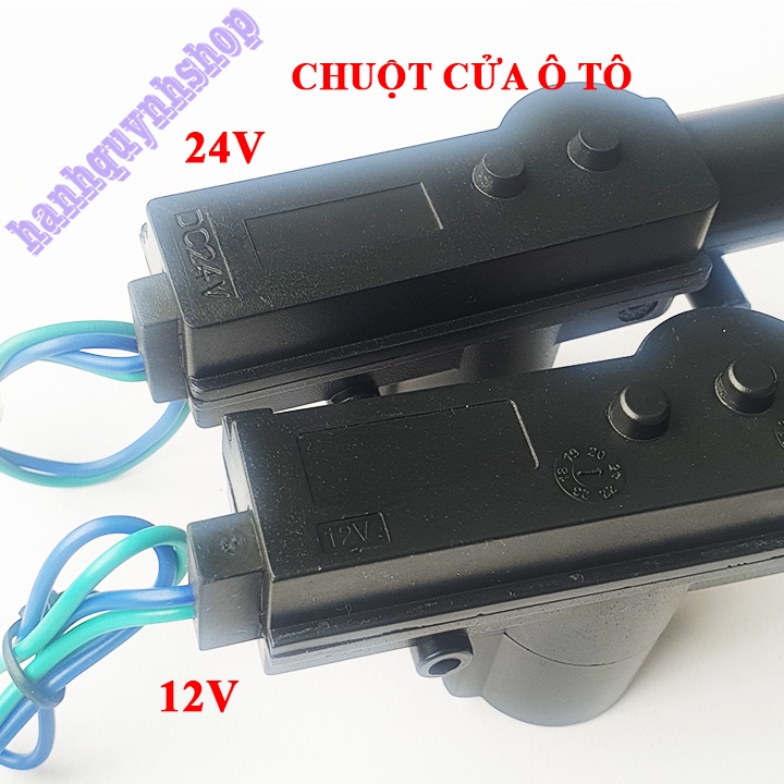Chuột cửa ô tô 12V 24V 2 dây loại tốt màu đen