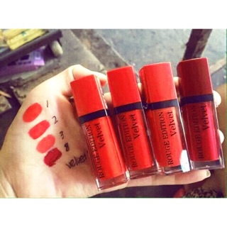Son LÌ 3CE RED RECIPE + BOURJOIS VELVET ( có ảnh thật)