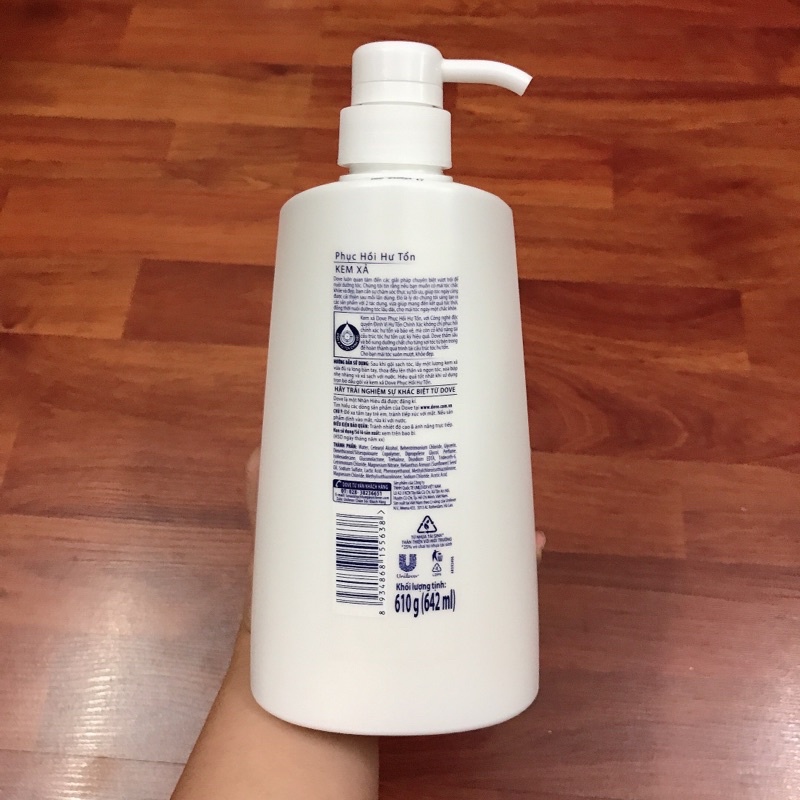 Kem Xả Dove Conditioner Phục Hồi Hư Tổn 610g