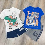 Bộ bé trai chất cotton xuất dư mềm mịn nhiều họa tiết  hình ô tô , siêu nhân cho bé 11- 28kg