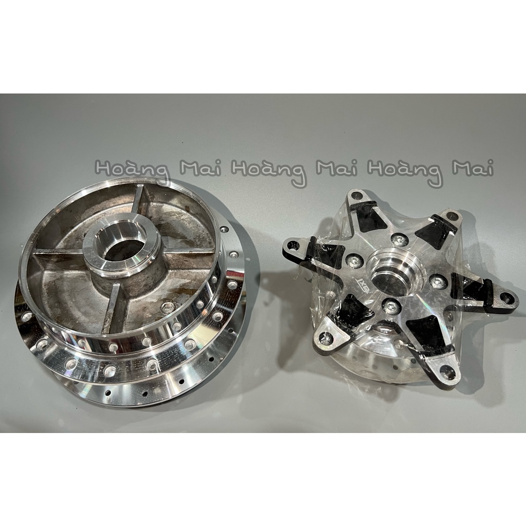 Đùm mạ Crom Winner V1/ X/ X đời 2022 màu xi và bạc
