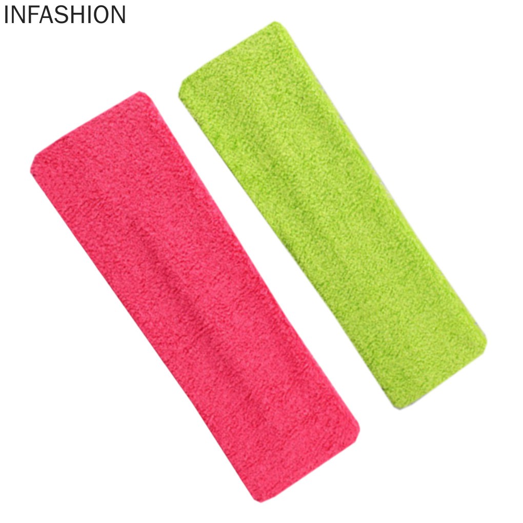 Băng đô co giãn màu trơn thời trang thể thao cho nam và nữ