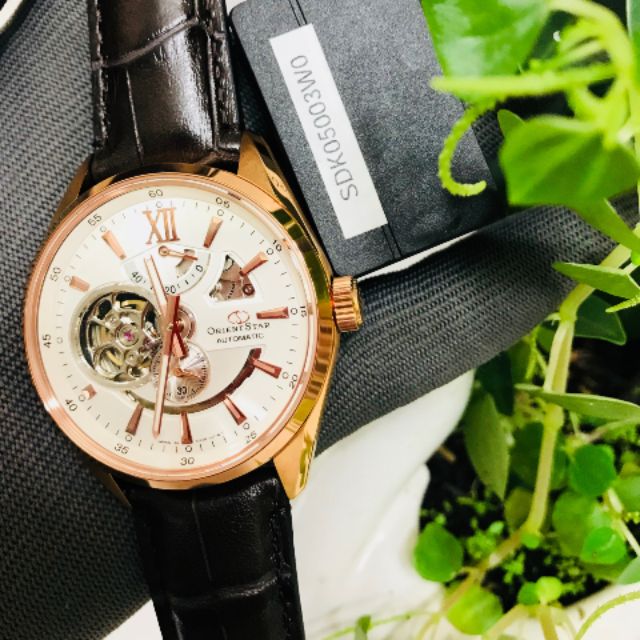 Đồng hồ nam Orient Star Joker mặt hề dây da
