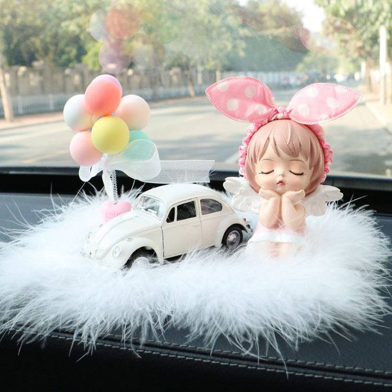 Thiên Thần Annie Bên Xe Beelte Cổ Điển Dễ Thương Trang Trí Taplo Ô Tô