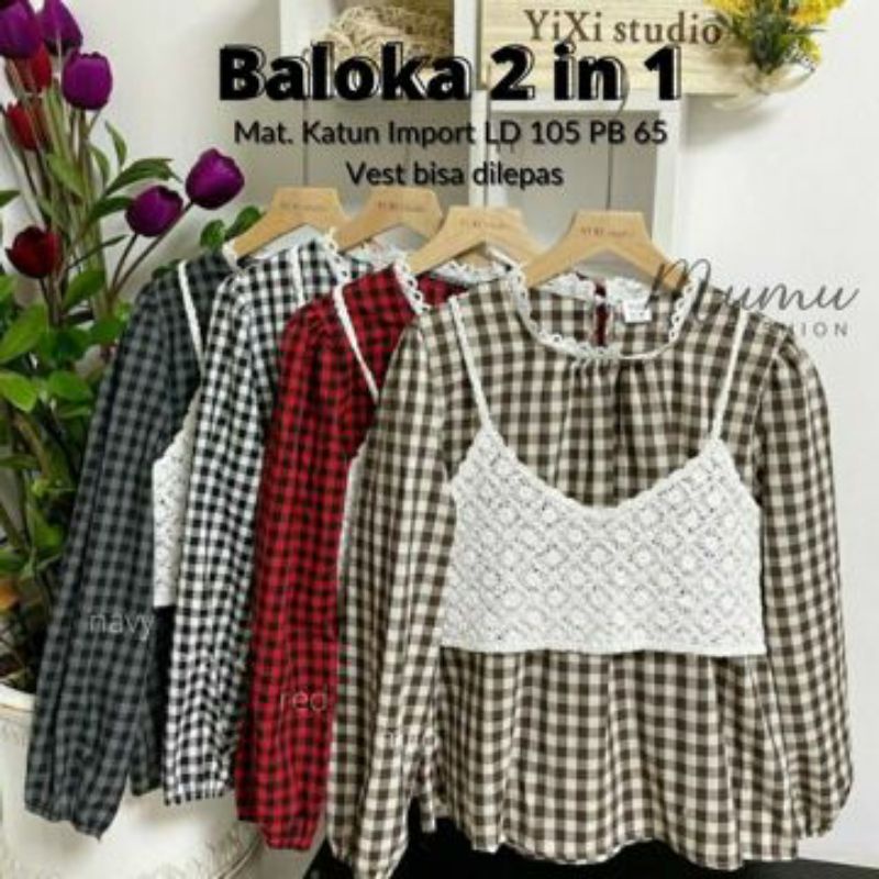 Áo khoác ngoài kẻ sọc caro 2 trong 1 thời trang mới nhất cho nữ | BigBuy360 - bigbuy360.vn