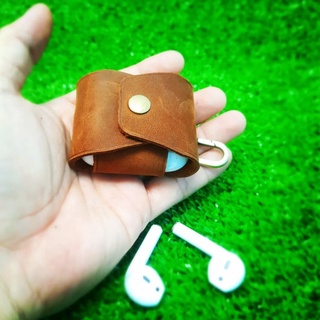 BAO DA AIRPODS 2 TỐI GIẢN (DA THẬT)