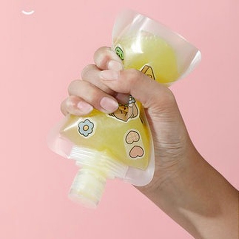Túi đựng mỹ phẩm dầu gội sữa dưỡng thực phẩm chân không mờ trong suốt mini