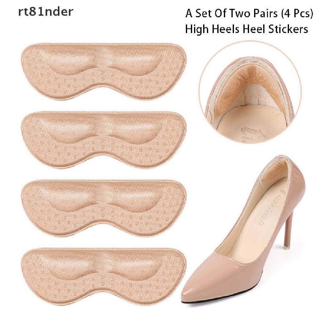 Set 2 / 4 Cặp Miếng Dán Gót Giày Cao Gót Mềm Mại Tự Dính