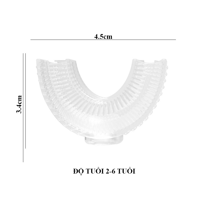 Bàn Chải Đánh Răng Cho Bé Đầu Chữ U Silicon Mềm Hình Vịt Đáng Yêu Kèm Hộp Đựng Tiện Lợi - G85