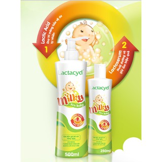 Sữa tắm gội trẻ em Lactacyd Milky