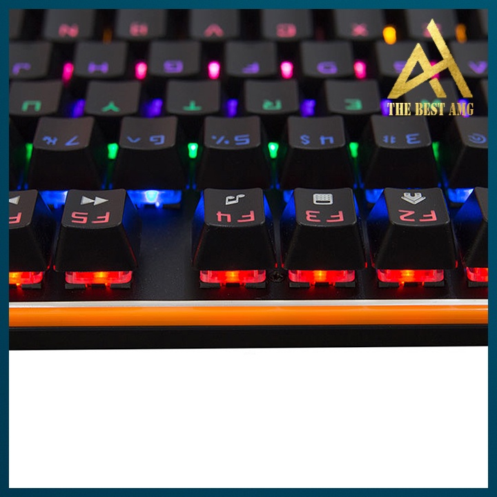 Bàn Phím Cơ Gaming Keycap Xuyên Led Đổi Màu BOSSTON MK921 Bàn Phím Máy Tính Laptop Có Dây Keyboard Chơi Game