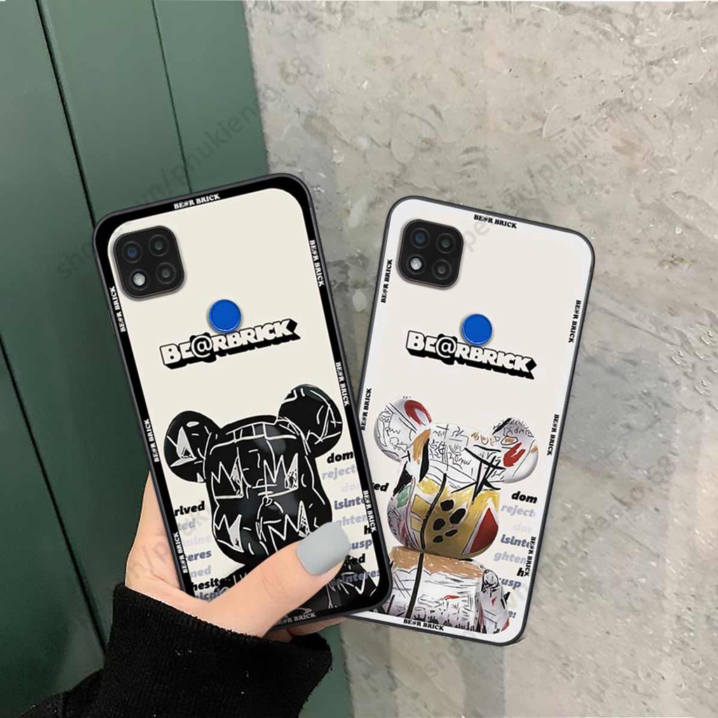 Ốp lưng điện thoại Xiaomi Redmi 9C elegant, gấu be@rbrick cao cấp, vỏ ốp rẻ đẹp
