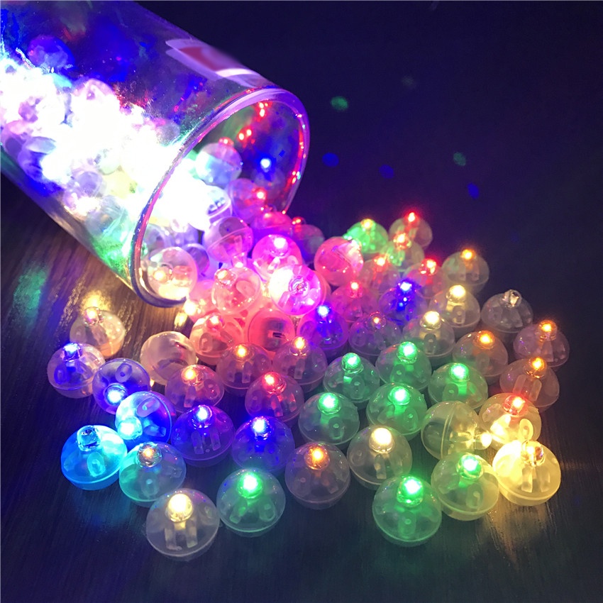 Set 10 Bong Bóng Đèn LED Mini/Đèn Phát Sáng Dùng Để Trang Trí Tiệc Cưới/Sinh Nhật