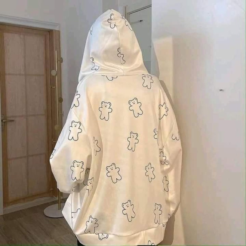 Áo nỉ hoodie in hình Gấu cực kute.hangtotgiare98 | BigBuy360 - bigbuy360.vn