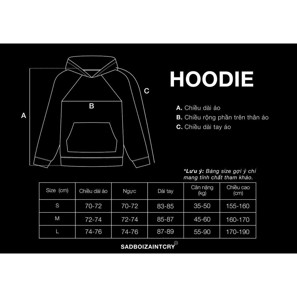 Áo Hoodie SADBOIZ Sadtagram ❄️Tặng túi tote chính hãng 0d  hàng có sẵn