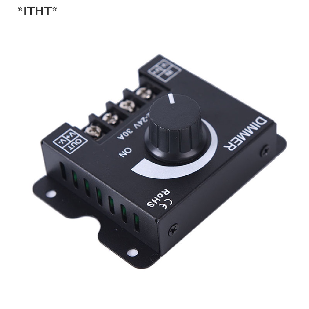 Công Tắc Điều Chỉnh Phạm Vi Đèn led Đơn Sắc Màu Đen dc12v / 24v 30a