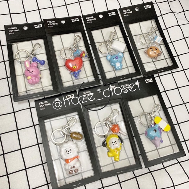 Móc khoá | Mini figure keyring BT21 Official