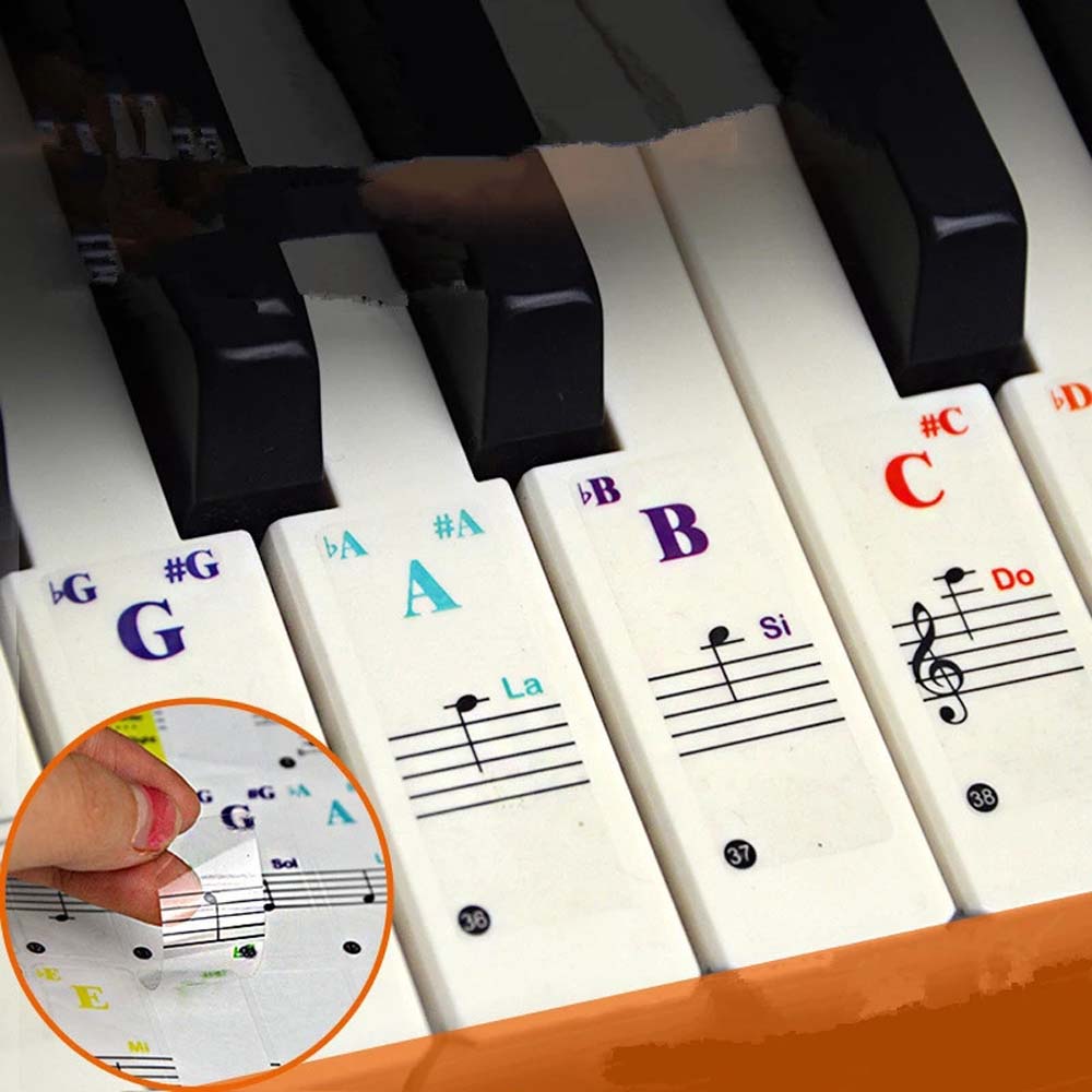 Miếng Dán Trang Trí Đàn Piano 88 Phím Cho Người Mới Bắt Đầu