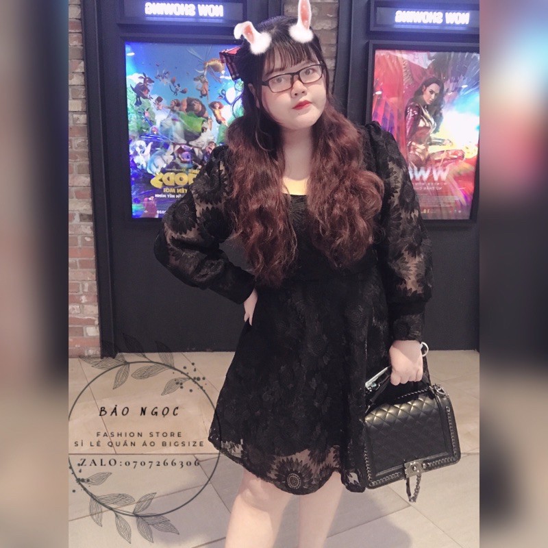 Đầm bigsize công chúa dự tiệc 55kg đến 90kg