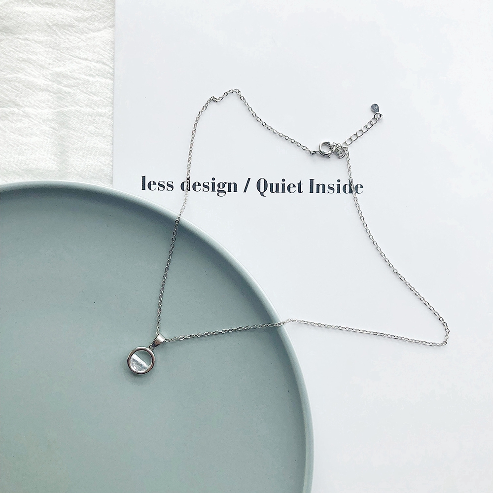 Vòng cổ mặt hình giọt nước đính đá sang trọng cho nữ