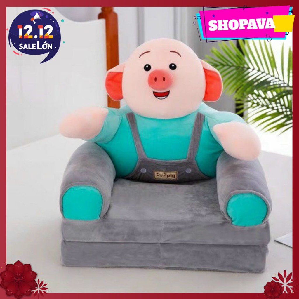 [shopava]Ghế lười hình thú,sofa giường cho bé thiết kế 2 trong 1 đa năng mẫu G1109