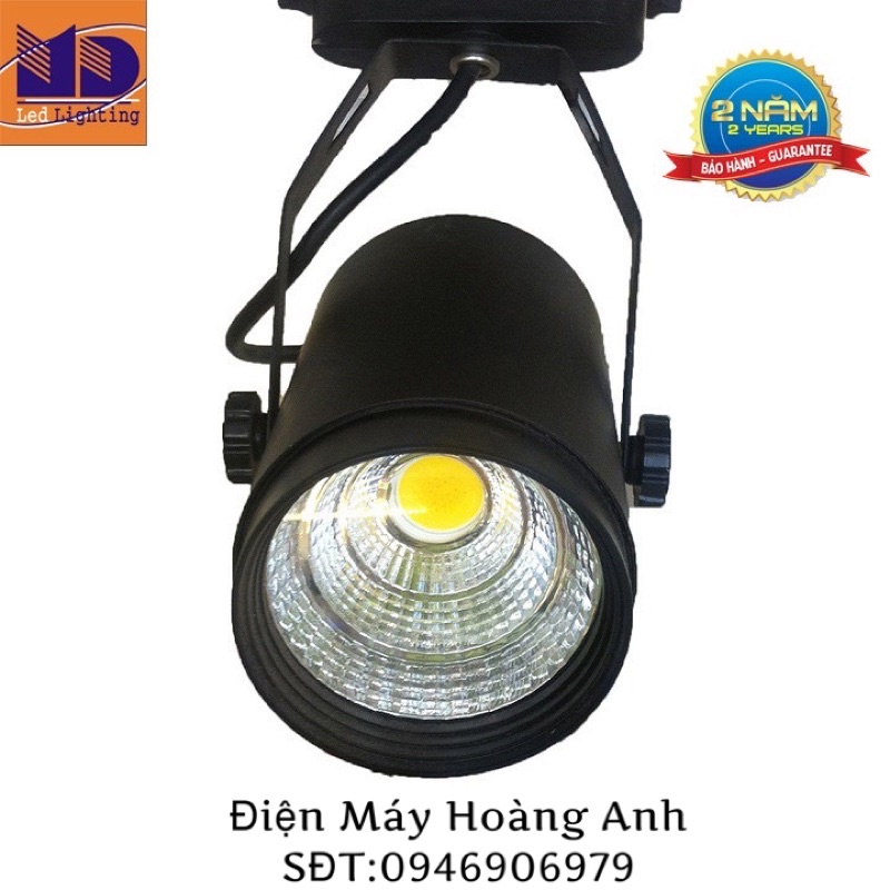 [ Bảo hành 2 năm ] Đèn Led rọi ray vỏ màu đen,trắng ÁNH SÁNG TRẮNG,VÀNG 3W,7W,12W_ LỖI 1 ĐỔI 1
