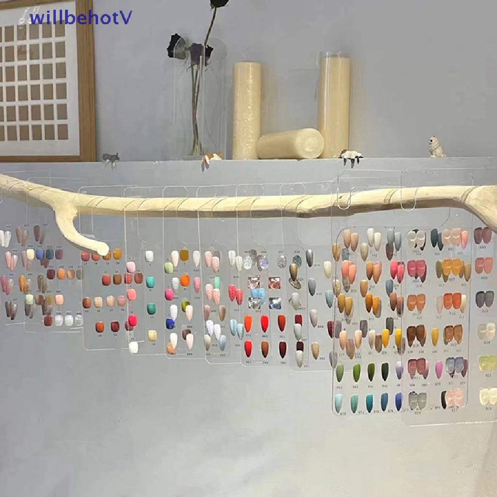 1 Bảng Trưng Bày Móng Tay Giả Bằng Acrylic Tiện Dụng