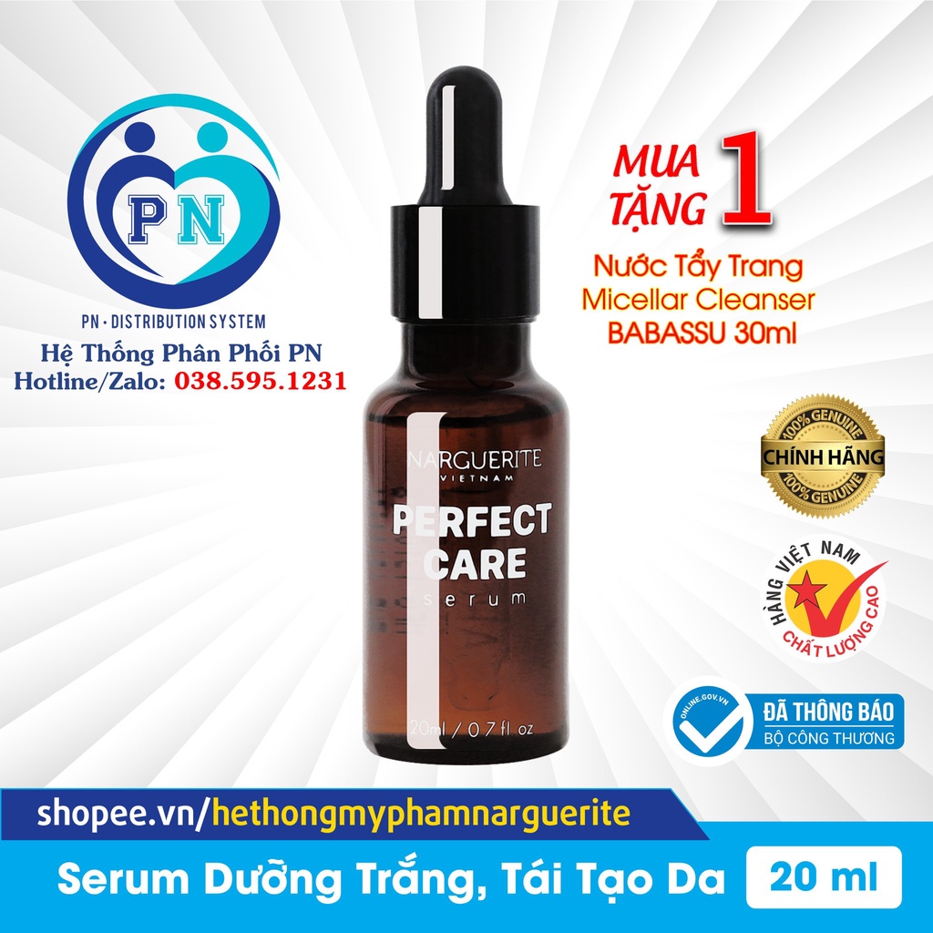 [Mã SRBACK101512 hoàn 20K xu đơn 0Đ] SERUM ỐC SÊN PERFECT CARE NARGUERITE (20ml)