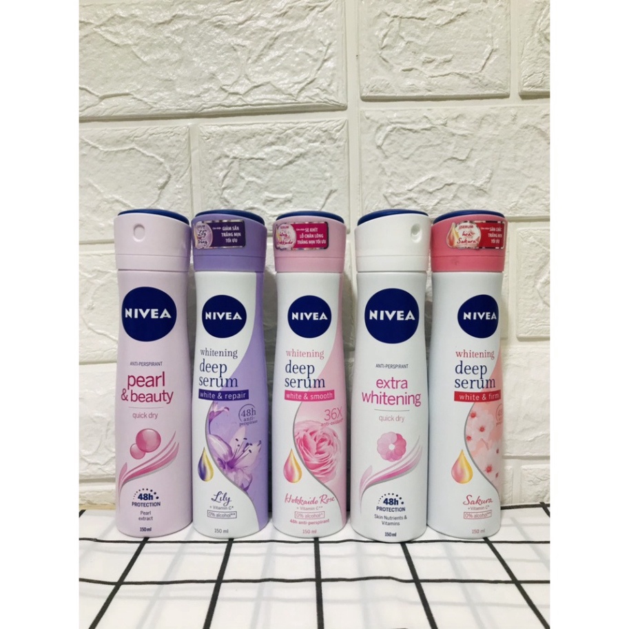 Xịt NGĂN MÙI NIVEA NỮ (150ml)