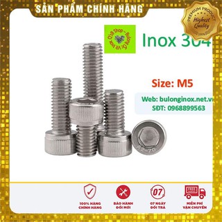[HÀNG SẮN] Bulong lục giác chìm đầu trụ size M5  inox