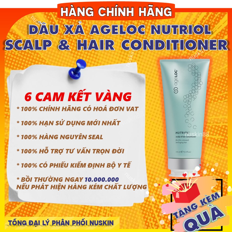 Dầu Xả Giúp Dành Cho Tóc Yếu , Bị Hư Tổn Nặng ageLOC® Nutriol Scalp & Hair Shampoo (200ml)